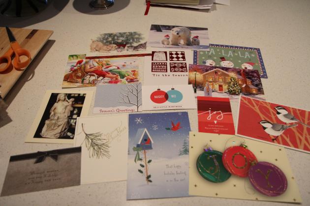 Gift Tags from Christmas Cards © Jenny Lange