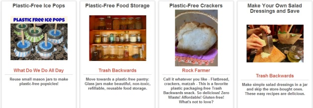 Food Less Plastic Ideas from Trash Backwards